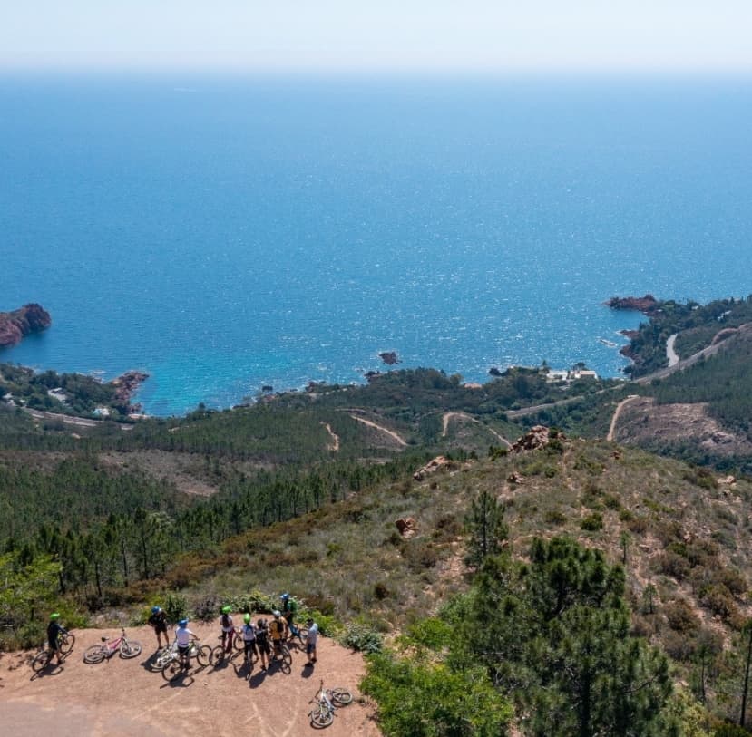 Vue sur la mer depuis l'Esterel